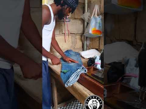Diy patchwork denim short i made
