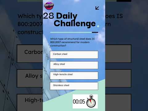 Quiz-28. Can You Answer This IS800 #steelstructure  #quiz ? #shorts #ytshorts #yotubeshorts