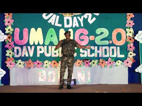 Emotional Army Martyr Performance by by Students DAV Public School, Bolani, Odisha