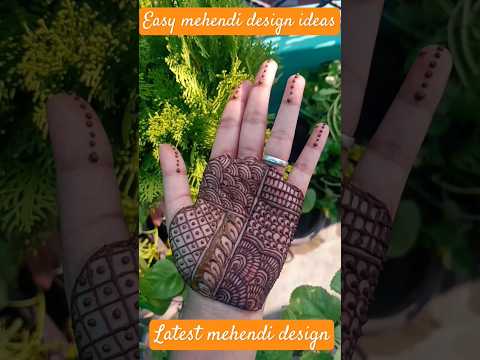 Easy Mehendi Design✨#youtubeshorts#shortsfeed#ytshortsindia#mehendidesign#easymehndidesign#mehendi