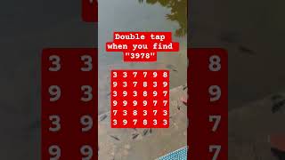 Observation Visual Test: 5 Seconds For You To Spot:3978. Try Your Skills!  #search #puzzle #shorts