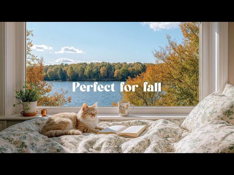 autumn whispers softly in your ear 🍁✨ cozy mornings & dreamy guitar tunes