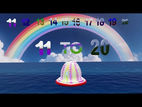 Numbers with color |Number Names 11 to 20 |counting 11 to 20 |Ginti