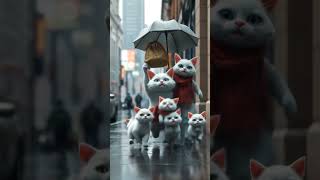 Rainy Day Rescue! #CatInTheRain #WholesomeCats #CatKindness #cat #cutecat #CatFamilyLove #cute