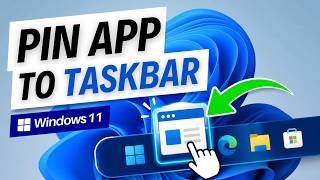 How To Pin Application To Taskbar Windows 11