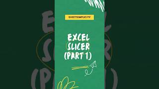 Slicer made easy #excel #excellearning #exceltips #exceltricks #slicer #excelhack