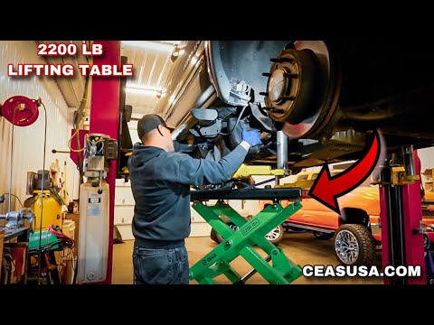 Duramax DEF Tank Removal Using My CEAS-USA Lift Table!