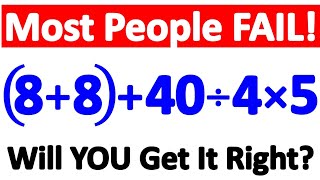 This Amazing Viral Math Problem Tricks Almost Everyone! Will YOU Get It Right? 🤔🔥