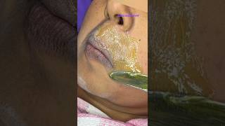 Upper lips waxing #upperlipswax #shorts