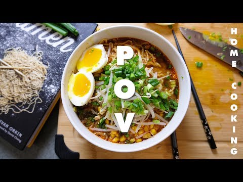 KOREAN CHICKEN STEW LEFTOVER MISO RAMEN | POV cooking