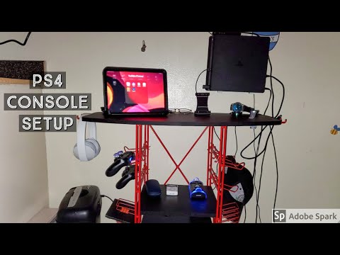 PS4 Console Setup (Atlantic Centipede Game Storage-TV Stand) 2020