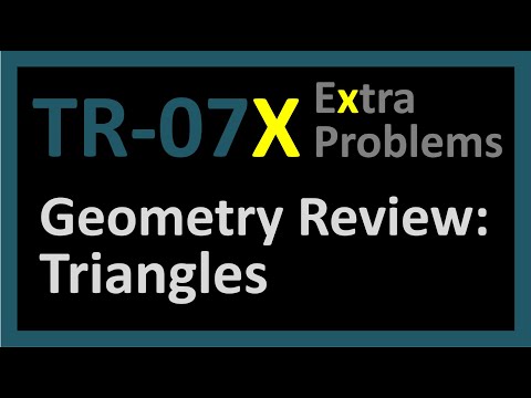 TR-07X: Geometry Review of Triangles (Trigonometry series by Dennis F. Davis)