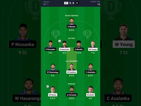 NZ vs SL 2nd ODI | Dream11 Prediction | New Zealand vs Sri Lanka | Dream11 prediction video