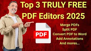 Top 3 TRULY FREE PDF Editors 2025 (No Watermarks or Sign-ups!)