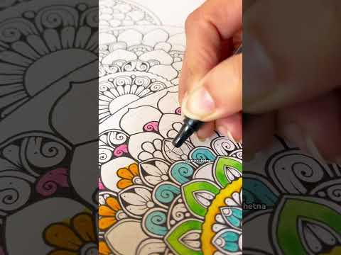 Mandala pattern process video💆‍♀️🪷✨ #meditativemandalaart #mandalaart