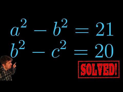 Math Olympiad: Solving Non-standard simultaneous Equations