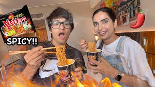 SPICY NOODLES CHALLENGE with SOURAV JOSHI 🔥 @souravjvlogs