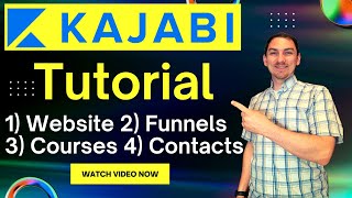 Kajabi Tutorial for Beginners (Website, Funnel, Course, Contacts)