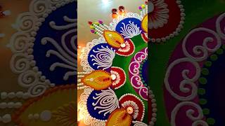 beautiful rangoli design for Diwali #shorts #jeetrangoli #diwalirangoli #sandart