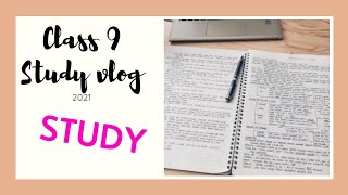 Class 9 Study Vlog 2021 II Day in the life of Student of class 9  II Vlog 1|| Ayusnow vlogs ||