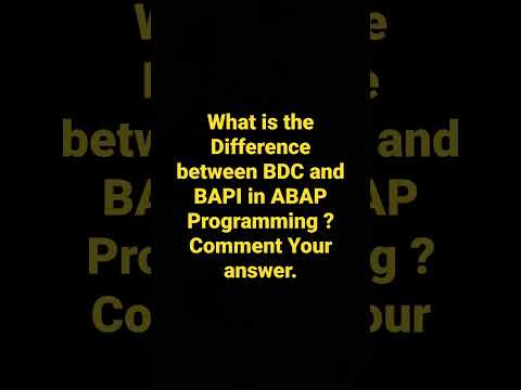 SAP ABAP Question 4| Comment your answer below |