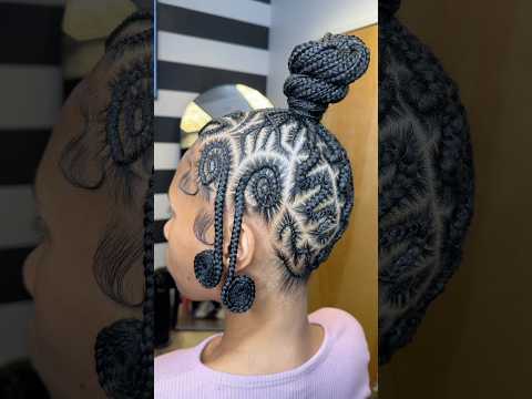 I braided a MAP 🗺️ in my client’s hair 🤯🤩 LIKE this style ? 👀 Follow ON INSTAGRAM #hair #art