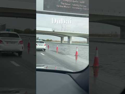 Dubai in Rain pt 2 #dubairain #shorts