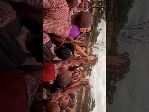 A Beautiful moment with African students. #drone #shorts