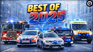 ☆ BEST OF 2025 ☆ Emergency Vehicles Responding Compilation