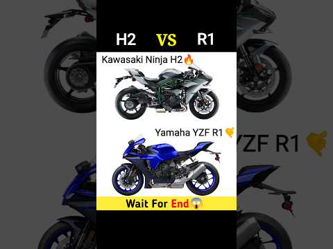 KAWASAKI NINJA H2 VS YAMAHA R1 🔥