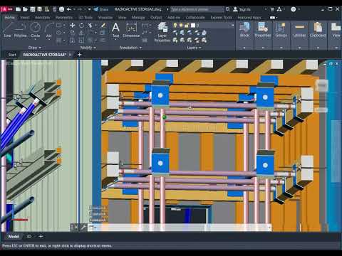 scaffold 3d drawing for slab&wall pouring 05