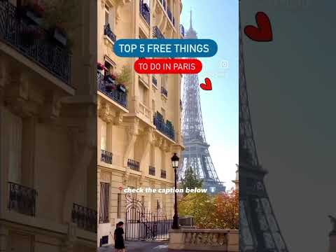Top 5 FREE Things To Do in Paris  | Share with someone who's visiting Paris this summer☀️ #shorts