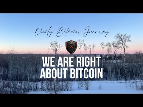 daily bitcoin journey #294 - WE ARE RIGHT ABOUT BITCOIN