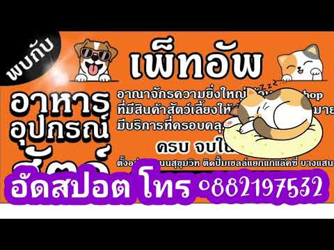 ตัวอย่างสปอตร้านอาหารสัตว์เลี้ยง อัดสปอต0882197532