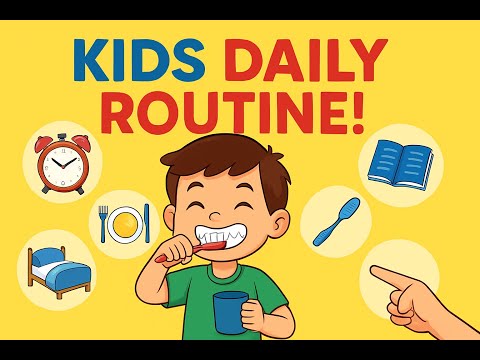 Morning to Night Routine 🛏 for Kids | Preschool Learning