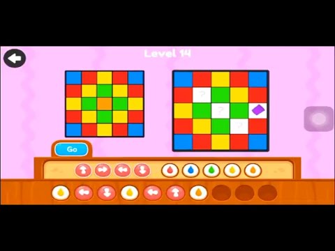 Paint the squares | Sequences | level 1 to 15 by Kidlo Coding