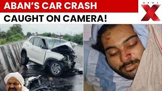 Atiq Ahmed’s Son Aban Car Crash: Dashcam Captures Moment Vehicle Hits Divider | NewsX