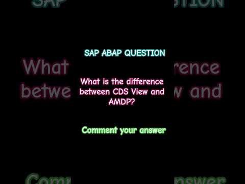 ABAP Pn HANA Interview Question #sapabap #abaponhana
