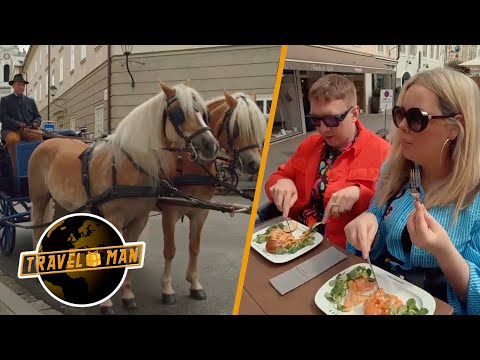 Joe & Roisin's LUXURY Salzburg horse and carriage food tour! | Travel Man