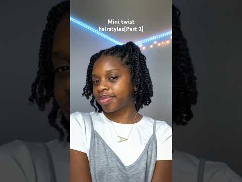 Mini twist hairstyles(Part 2) #hairstyles #naturalhair #minitwists #naturalstyles #protectivestyle