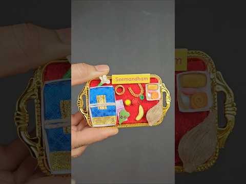 Seemandham thambollam,miniature return gift #babyshowerreturngifts #seemantham #seervarisai