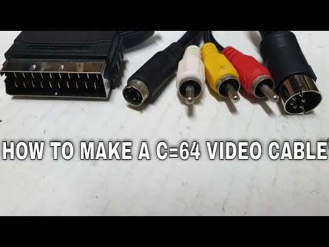 Commodore 64 S-Video, Composite, and SCART cables - how to build your own on the cheap