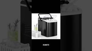 DUMOS Countertop Ice Maker with Handle, 26lbs/24H Portable Ice Machine, 9 Bullet Ice Cubes Ready