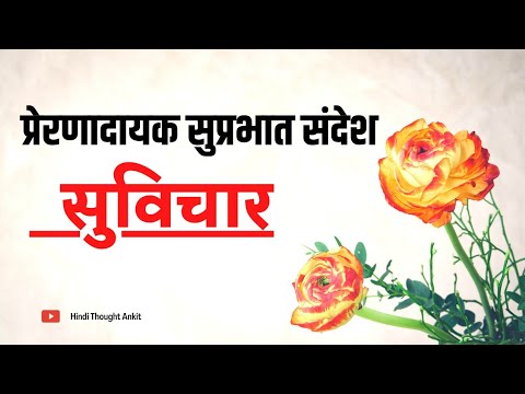 प्रेरणादायक सुप्रभात संदेश सुविचार | Suvichar Motivational | Aaj ka Suvichar Status | Hindi Thought