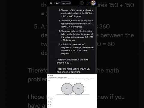Google Bard is getting SUPER SMART... solves geometry problem from image! #math