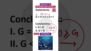 Inequality Tricks #shorts #inequality #bankexams #exam #sbiclerk #reasoning #viral #tricks