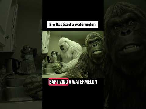 Bro Baptized a watermelon #bigfootvlog