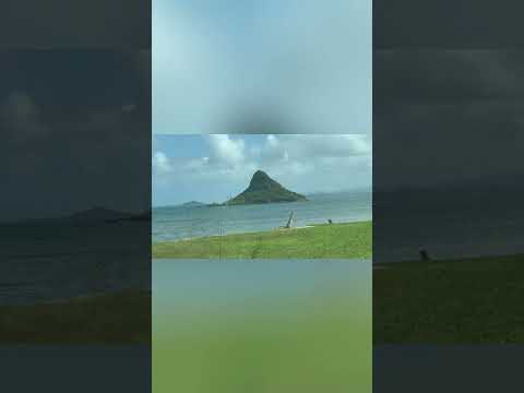 Mokoli‘i, also known as “Chinaman’s Hat,” located off the coast of Oahu, Hawaii. #hawaii#O'ahu#