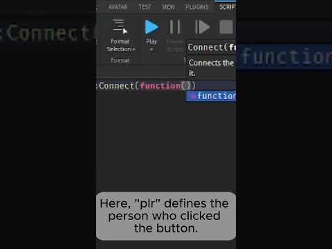 Mouseclick function in roblox studio. #shorts #roblox #robloxstudio