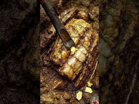 Gold Quartz 🪙😮💰 #GoldRush #quartz